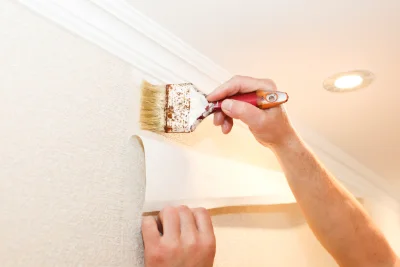 Pose de papier peint à Badens — revêtements muraux et toiles de verre